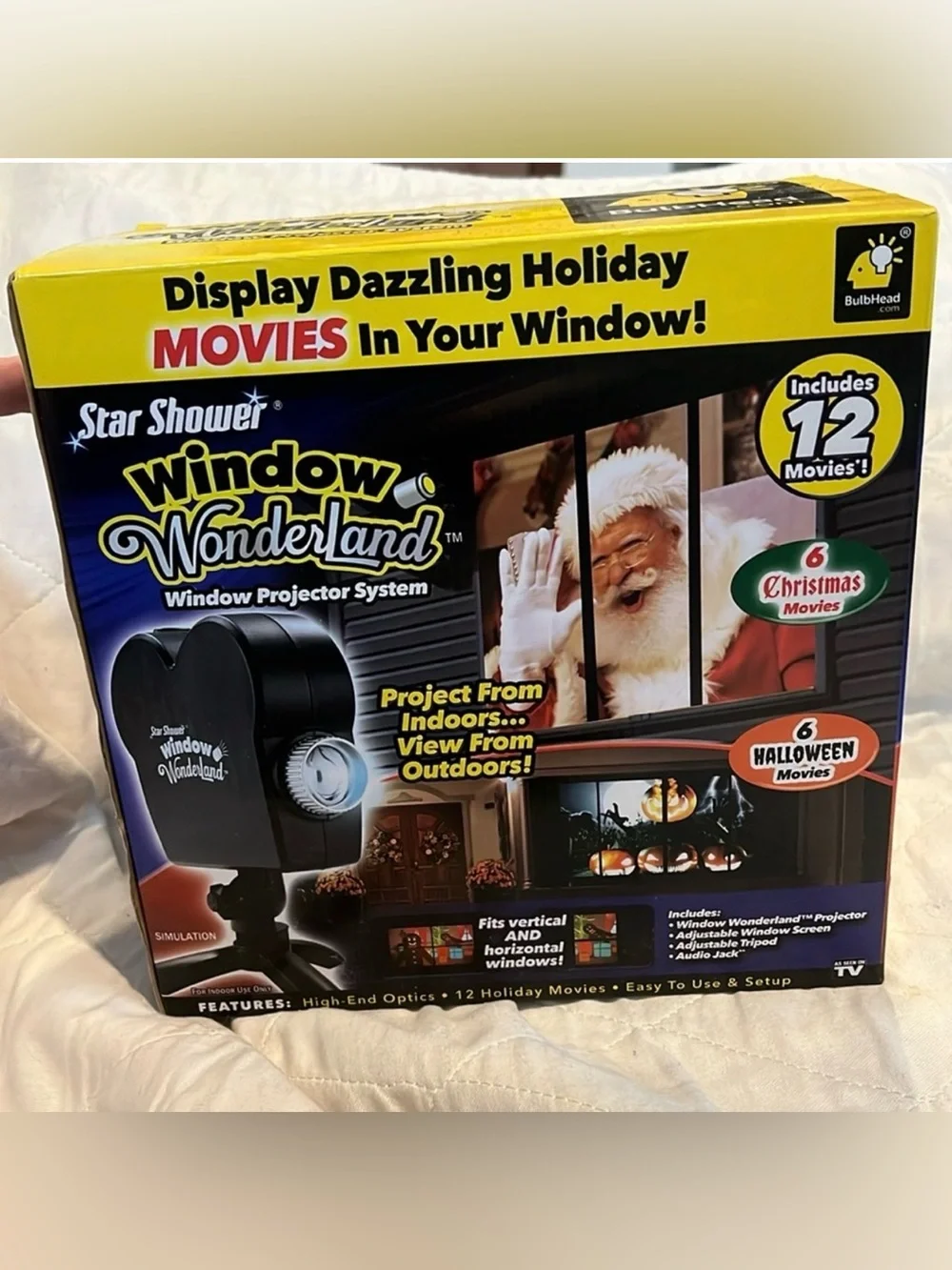 Star Shower Window Wonderland Window Projector System By BulbHead  NWT
